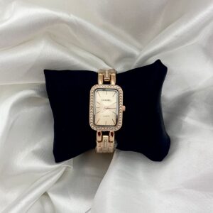 Gold Classic Rectangular Bracelet Watch