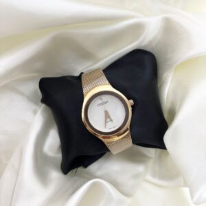 Gold Everyday Wear Mesh Watch