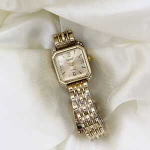 Gold Vintage-Style Bracelet Watch